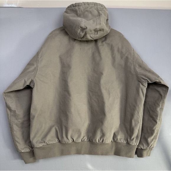 Dri Duck Canvas Work Coat Mens 2XL XXL Hooded Insulated Chore Jacket Work Logo - Picture 6 of 10